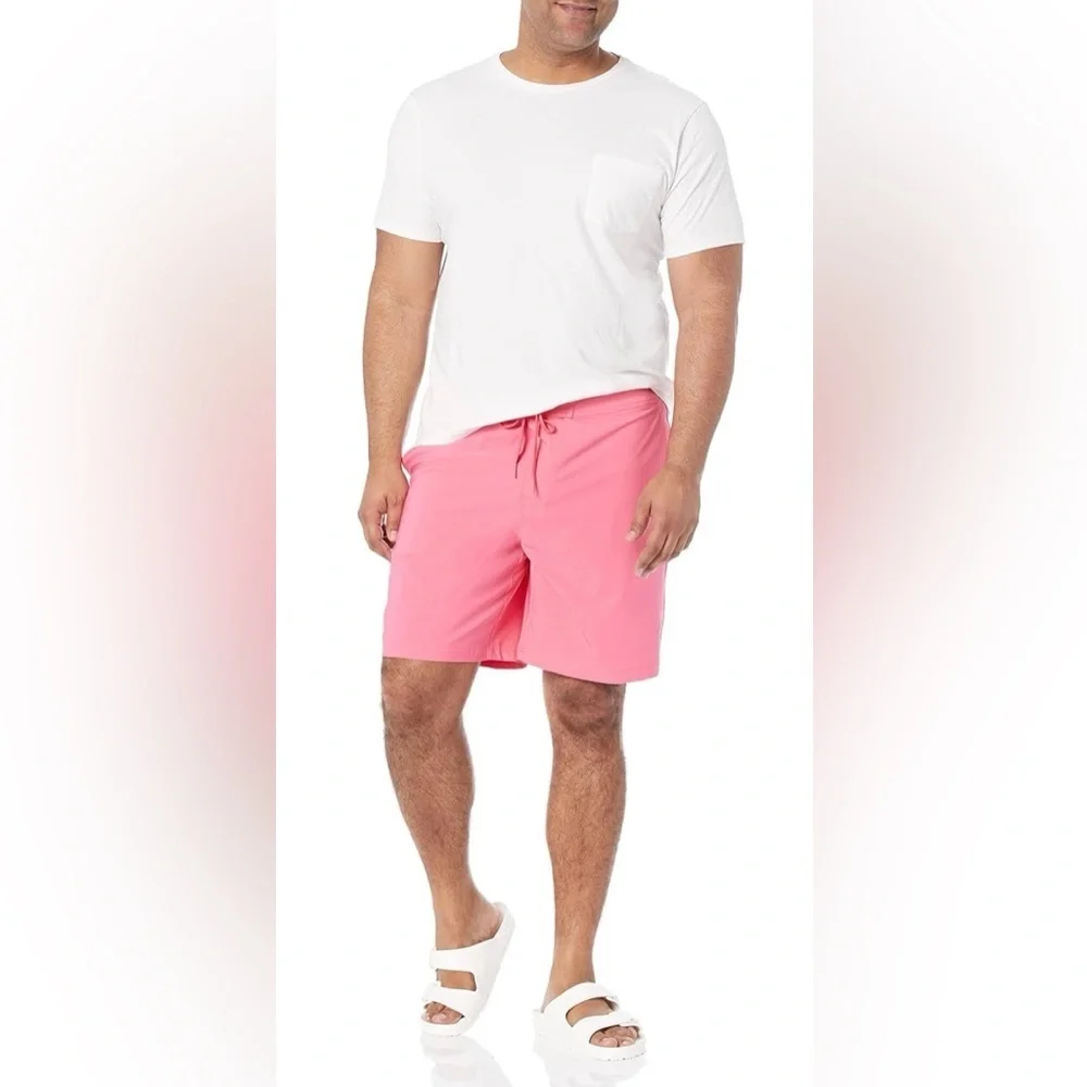 Amazon Essentials Men’s Hot Pink Swim Trunks Board Shorts Size XL NWT